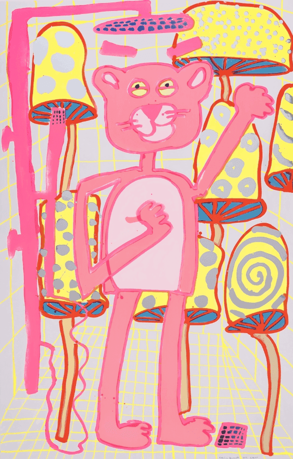 Katherine Bernhardt, ‘Big Cat’, 2025, Print, Screenprint with variable colours from 13 screens, Counter Editions, Numbered