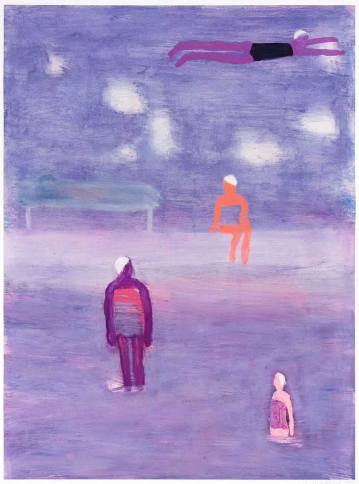Katherine Bradford, ‘Swimmers In Fog’, 15-06-2021, Print, Archival pigment print on Hanhemuhle museum etching paper, Exhibition A, Numbered