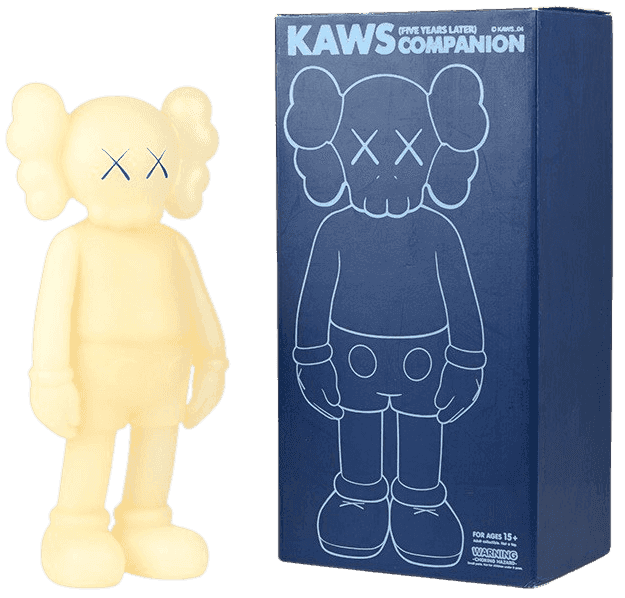Kaws, ‘5YL Companion (Blue glow in Dark)’, 2005, Sculpture, Painted cast vinyl, Kawsone, 