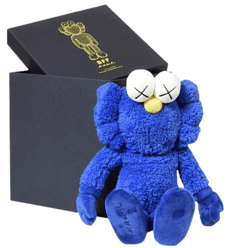 Kaws, ‘BFF Plush (Blue)’, 2016, Sculpture, Soft plush fabric, DDT, Numbered