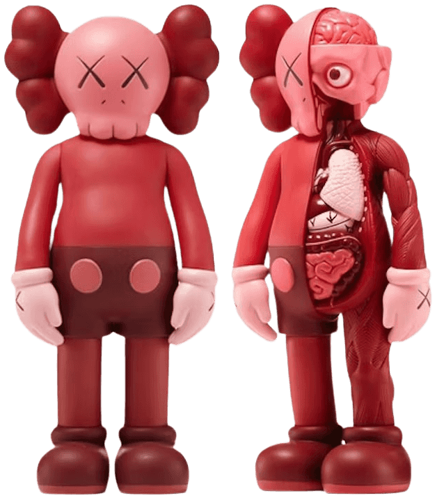 Kaws, ‘Companion Flayed & Companion Set (Blush)’, 2017, Sculpture, Vinyl, Kawsone, 