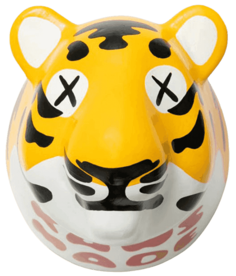Kaws, ‘KAWS x Human Made Tiger Papier Mâché Trophy’, 29-04-2022, Collectible, Papier-mâché, Human Made, 