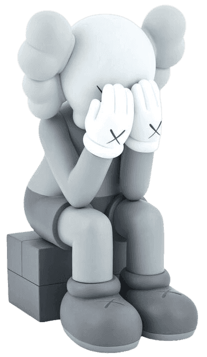 Kaws, ‘Kaws Companion : Passing Through (2013 Grey)’, 2013, Sculpture, Painted cast vinyl, Kawsone, 