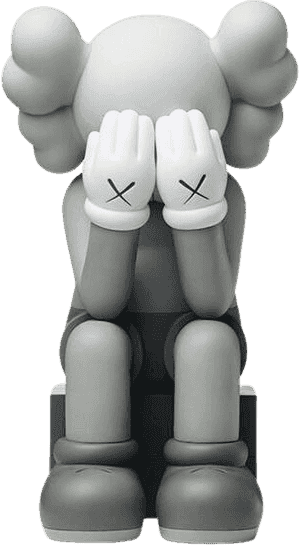 Kaws, ‘Kaws Companion : Passing Through (2018 Grey)’, 2018, Sculpture, Painted cast vinyl, Kawsone, 