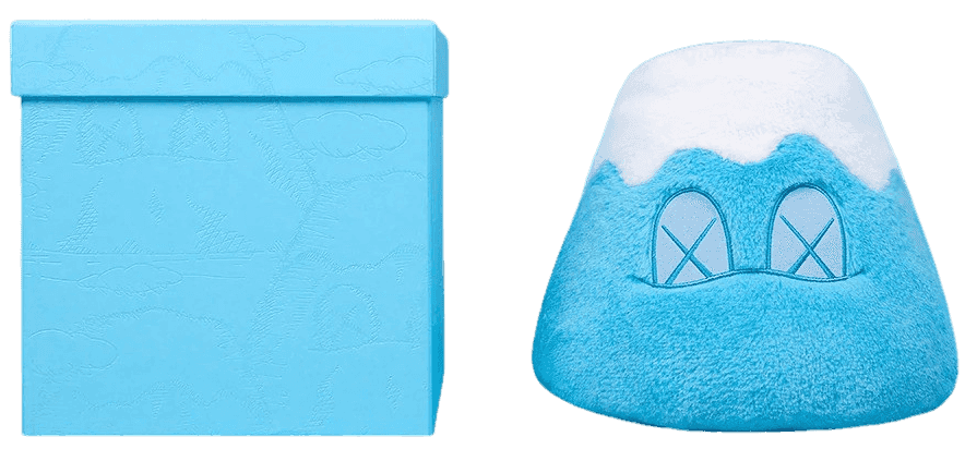 Kaws, ‘Mount Fuji Plush (Blue)’, 2019, Sculpture, Polyester Fur (100% Polyester), DDT, Numbered