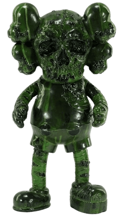 Kaws, ‘Green Kaws x Pushead Companion’, 2006, Sculpture, Painted cast vinyl, Kawsone, 