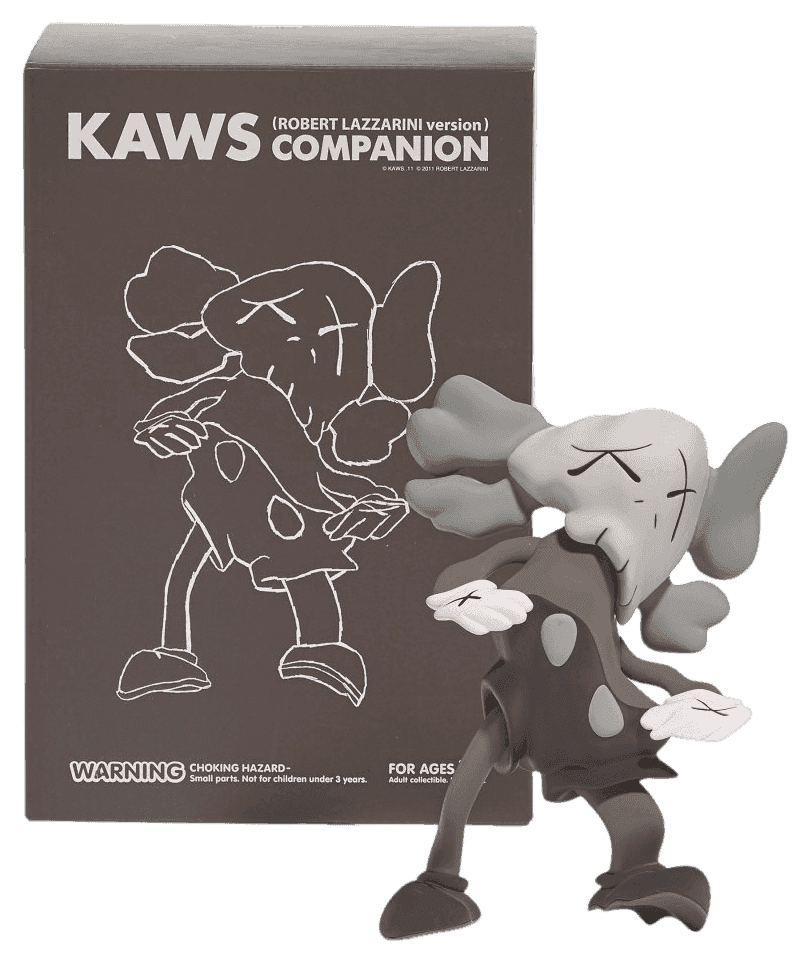 Kaws, ‘Kaws x Robert Lazzarini (Brown)’, 2011, Sculpture, Painted cast vinyl, Kawsone, 