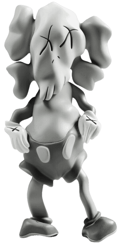 Kaws, ‘Kaws x Robert Lazzarini (Grey)’, 2011, Sculpture, Painted cast vinyl, Kawsone, 