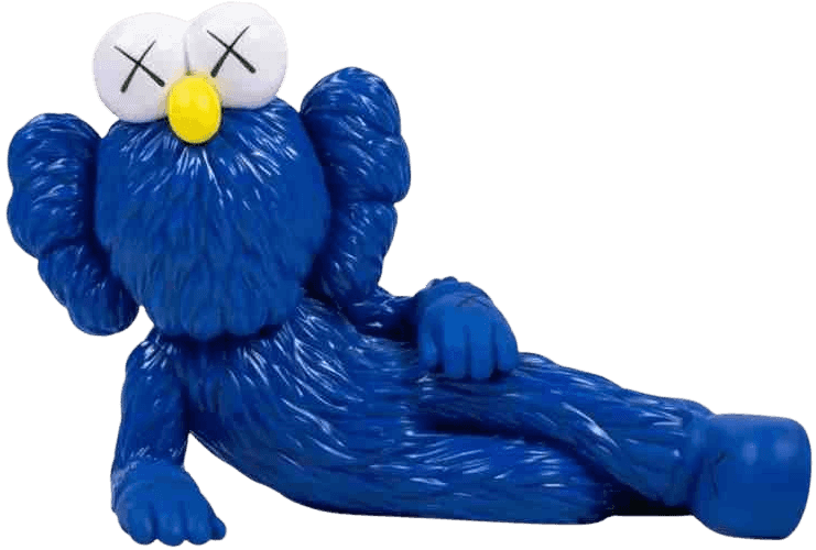 Kaws, ‘Time Off Figure (Blue)’, 14-02-2023, Sculpture, Painted cast vinyl, Kawsone, 