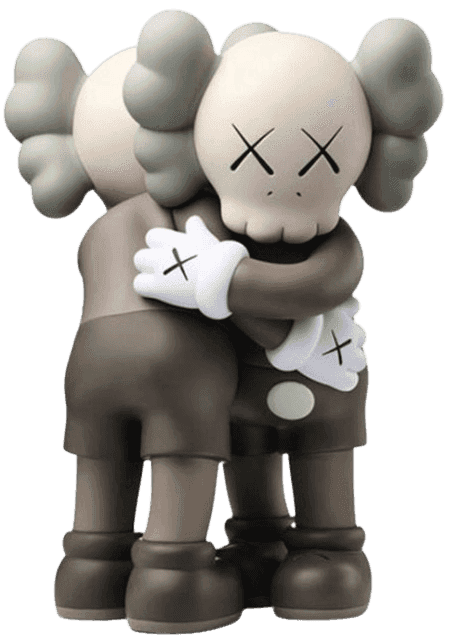 Kaws, ‘Together (Brown)’, 2018, Sculpture, Painted cast vinyl, Kawsone, 