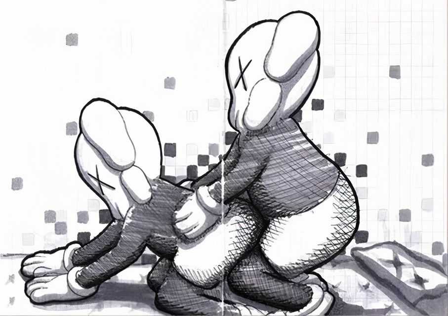 Kaws, ‘Untitled (2002)’, 2002, Print, 4 colour screenprintin colours on 170gsm Polyart stock, Artomatic, 