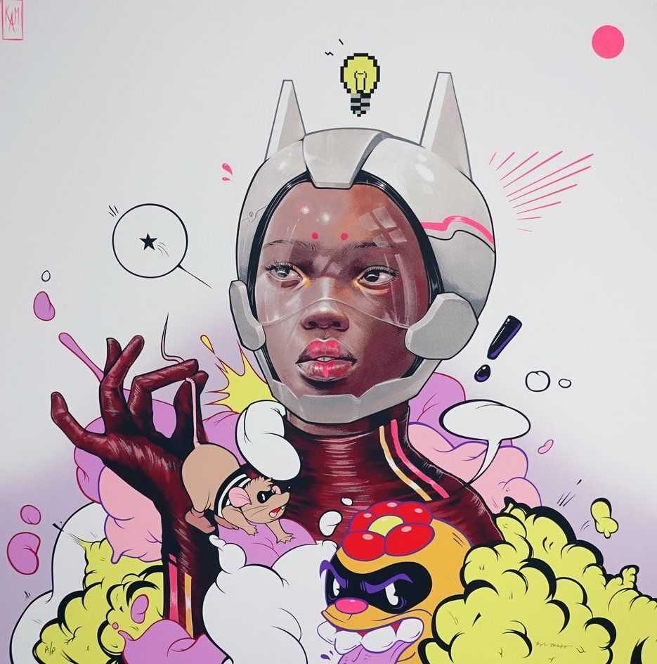 Kayla Mahaffey, ‘Catch Me If You Can (Variant)’, 2021, Print, 27 colour hand pulled screenprint, Vertical Gallery, Numbered