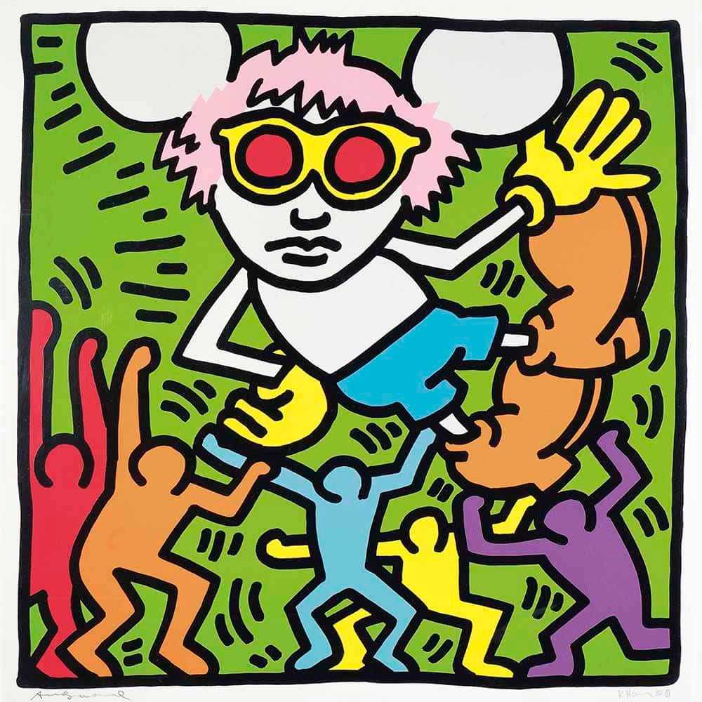 Keith Haring, ‘Andy Mouse II’, 1986, Print, Silkscreen, null, Dated