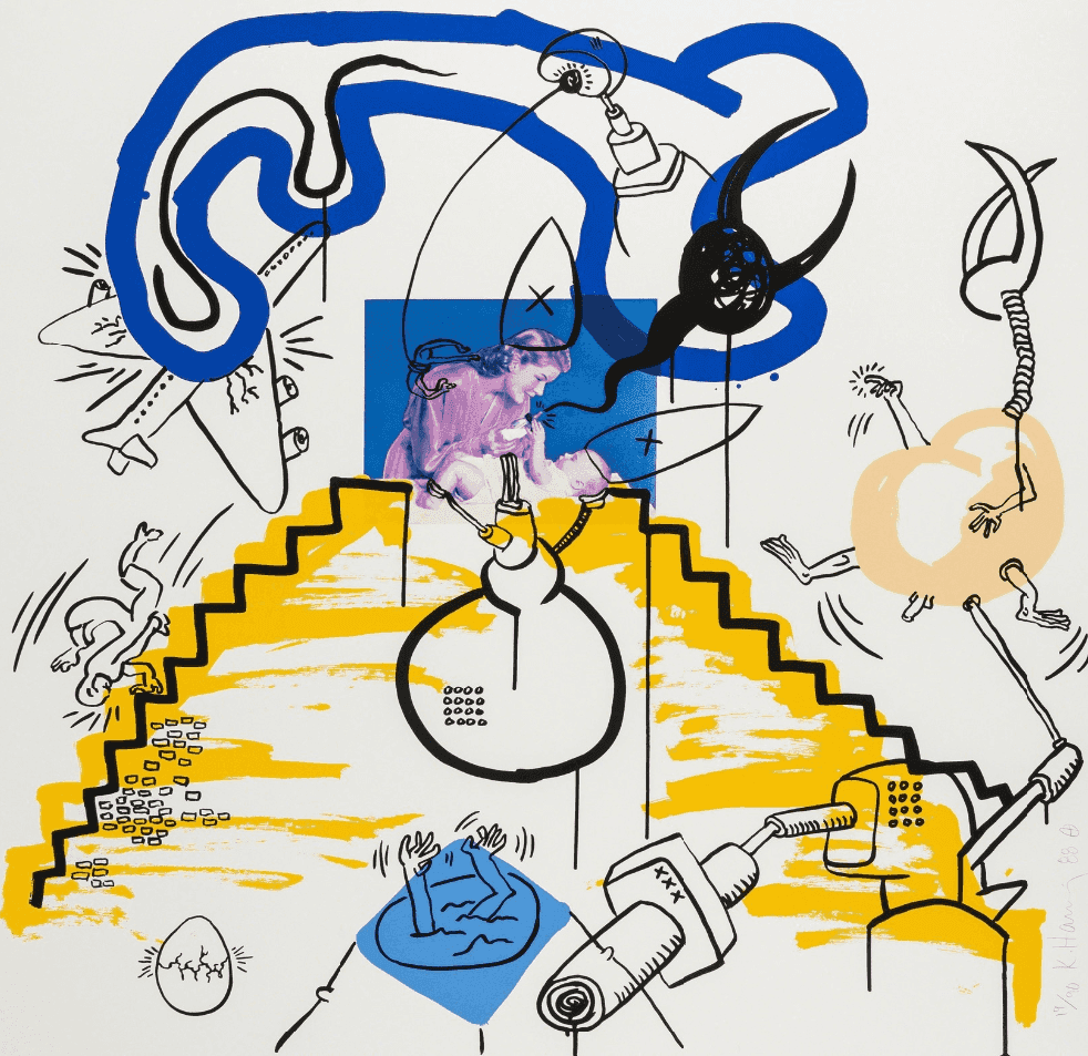 Keith Haring, ‘Apocalypse III’, 1988, Print, Screenprint in colours, on Museum Board, null, Numbered