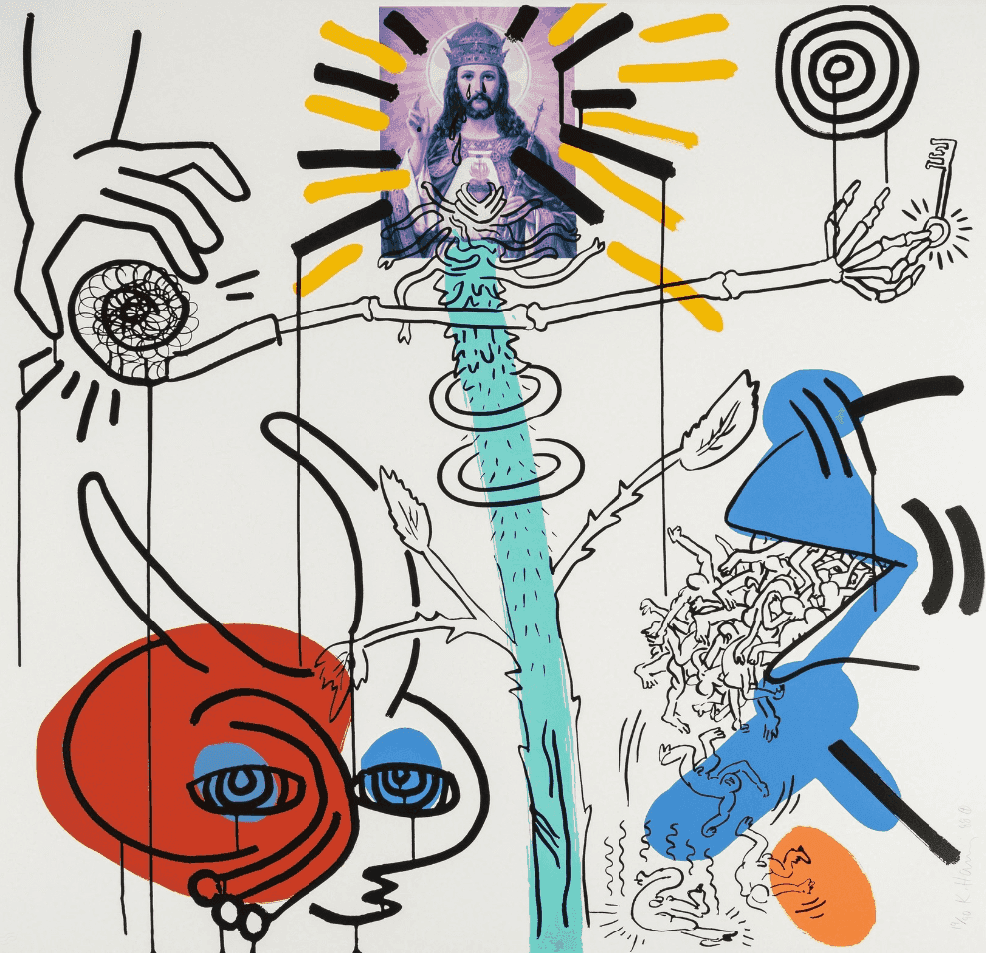 Keith Haring, ‘Apocalypse X’, 1988, Print, Screenprint in colours, on Museum Board, null, Numbered, Dated