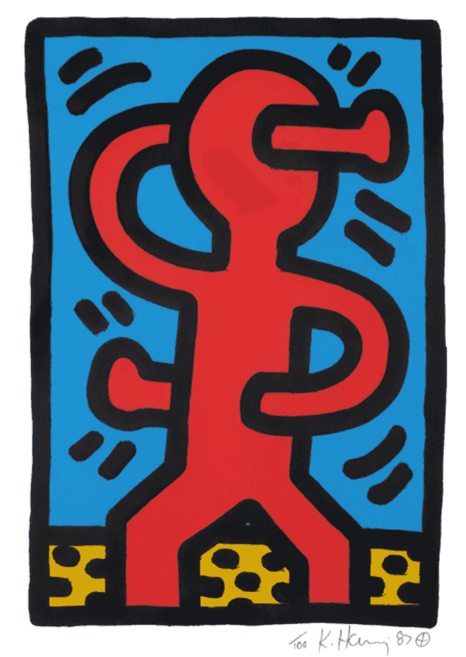 Keith Haring, ‘Arm in Head’, 1987, Print, Lithographic on paper, null, Numbered, Dated