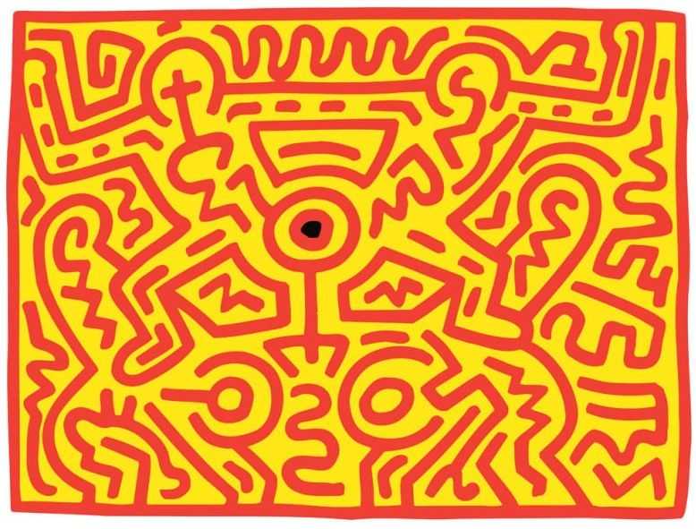Keith Haring, ‘Growing III’, 1988, Print, Screenprint in colours, null, Numbered