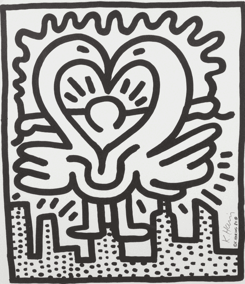 Keith Haring, ‘Kutztown Connection’, 1984, Print, Offset lithograph on paper, null, Dated
