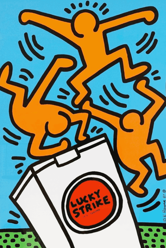 Keith Haring, ‘Lucky Strike’, 1987, Print, Screenprint in colours on wove paper, null, Numbered, Dated