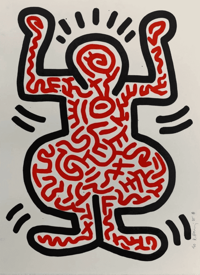 Keith Haring, ‘Ludo I’, 1985, Print, Lithograph, null, Numbered, Dated