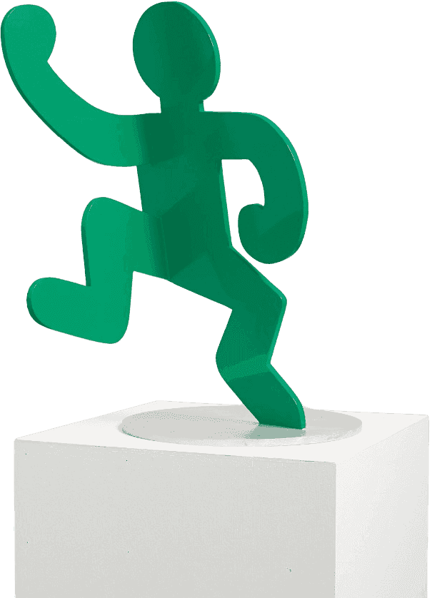 Keith Haring, ‘Self Portrait’, 1989, Sculpture, Polyurethane enamel on aluminum, null, Numbered, Dated