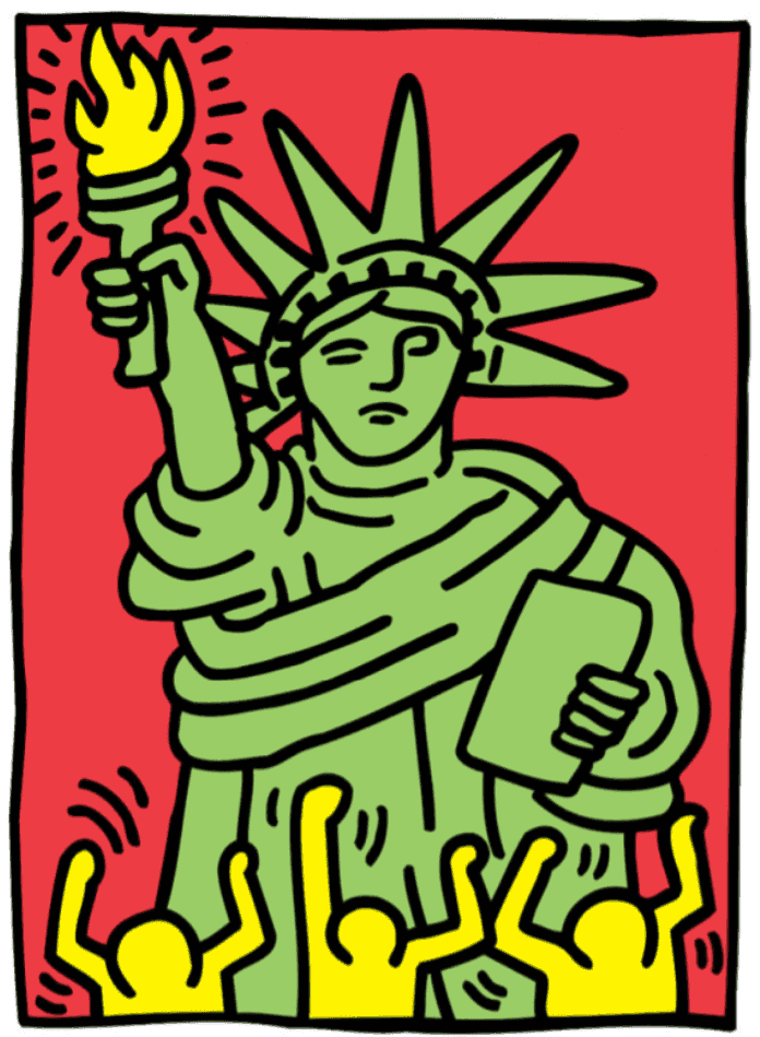 Keith Haring, ‘Statue of Liberty’, 1986, Print, Screenprint in colors, on heavy wove paper, null, 