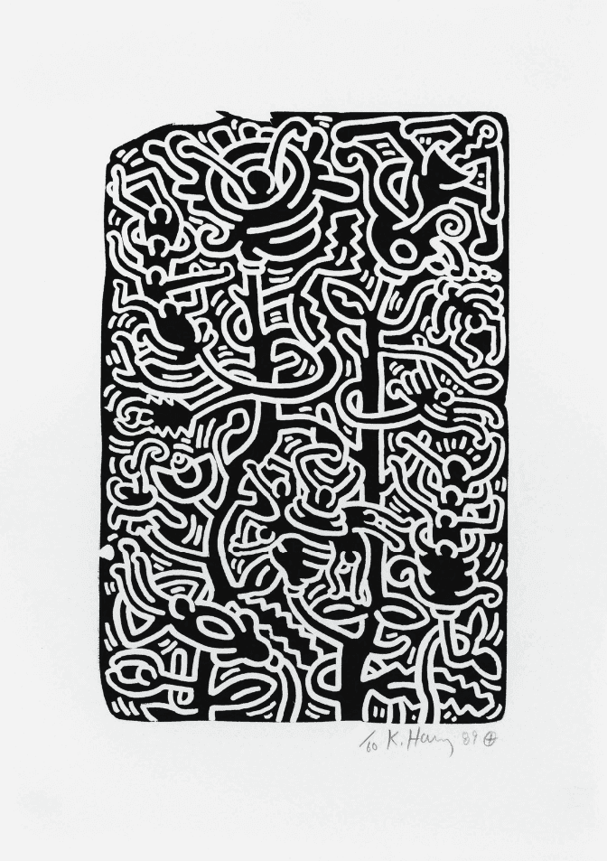 Keith Haring, ‘Stones - IV’, 1989, Print, Lithograph on wove paper, null, 