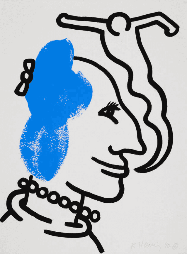Keith Haring, ‘Story of Red and Blue VI’, 1989, Print, Screenprint in colors, null, Dated