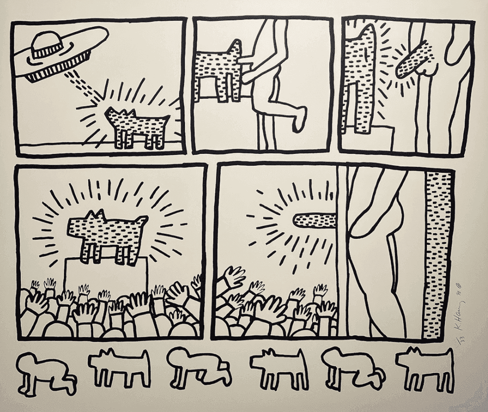 Keith Haring, ‘The Blueprint Drawings - XIII’, 1990, Print, Screenprint on Wove Paper, Durham Press, Numbered, Dated