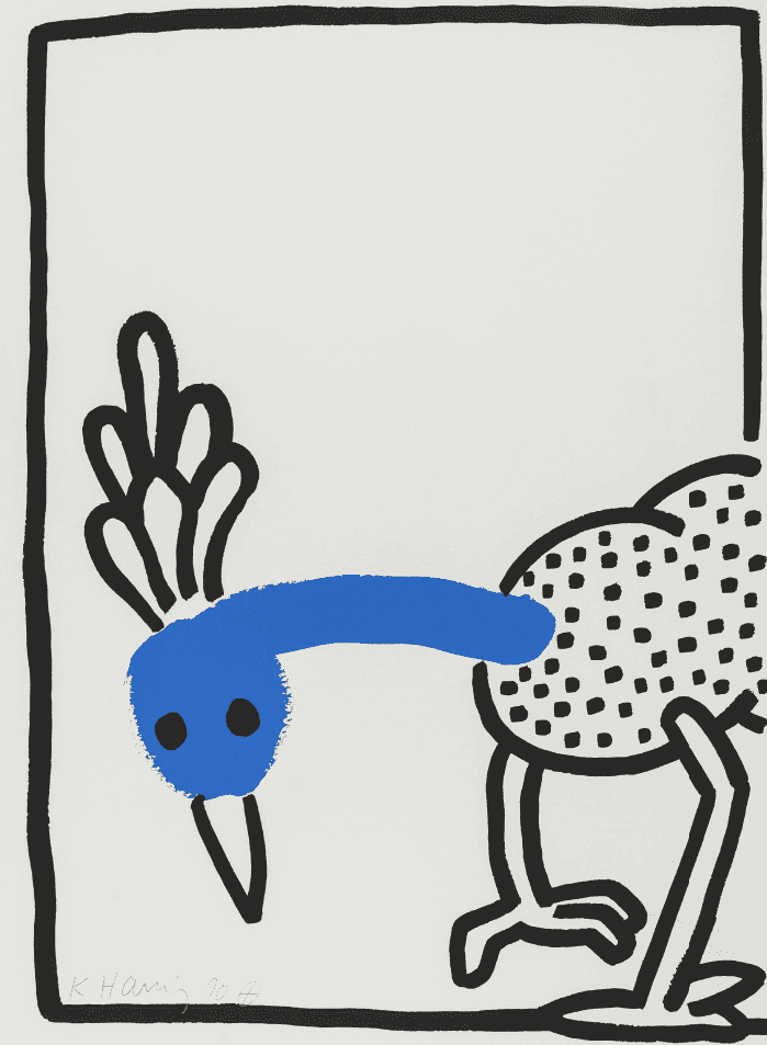 Keith Haring, ‘The Story of Red and Blue - VIII’, 1989, Print, Lithograph printed in colours on Japan paper, The Keith Haring Estate, Dated