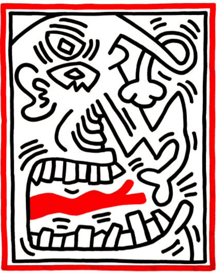 Keith Haring, ‘Three Lithographs - II’, 1985, Print, Color Lithograph on BFK Rives paper, Edition Schellmann, Numbered