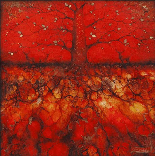 Kerry Darlington, ‘Ancient Pathway’, 2015, Print, board with gloss resin finish. Featuring raised 3D elements., null, Framed