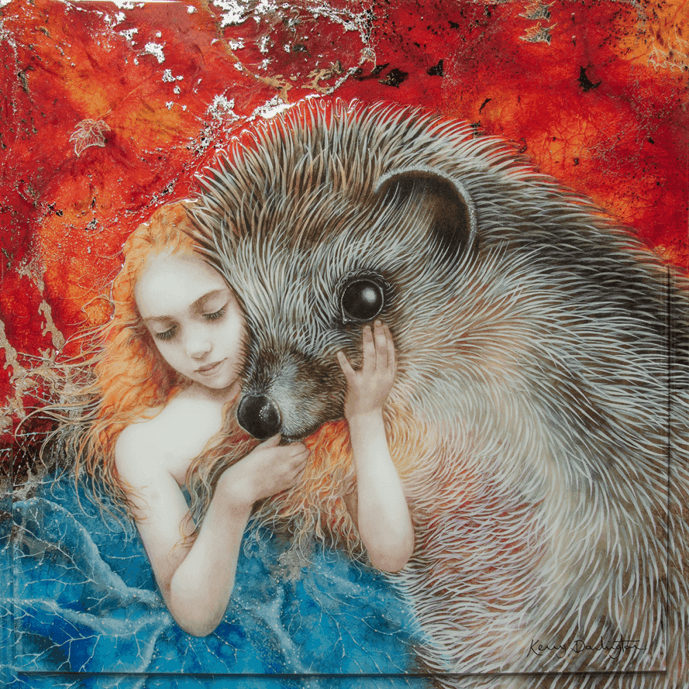 Kerry Darlington, ‘Autumn Fae’, 2024, Print, Unique Limited Edition on board with gloss resin finish and featuring 3D elements, null, Framed