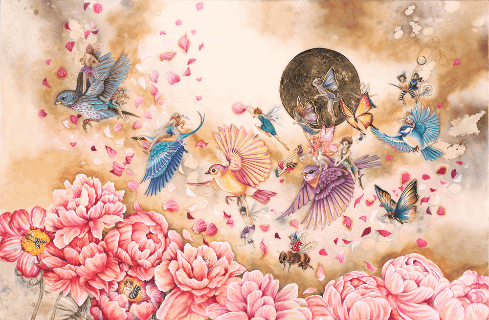 Kerry Darlington, ‘Flying Home’, 2016, Print, board with gloss resin finish. Featuring raised 3D elements with unique copper detailing., null, Framed