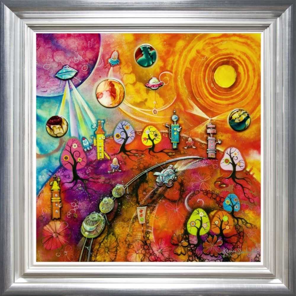 Kerry Darlington, ‘Lollipop Space Galaxy’, 2013, Print, board with gloss resin finish. Featuring raised 3D elements., null, Framed