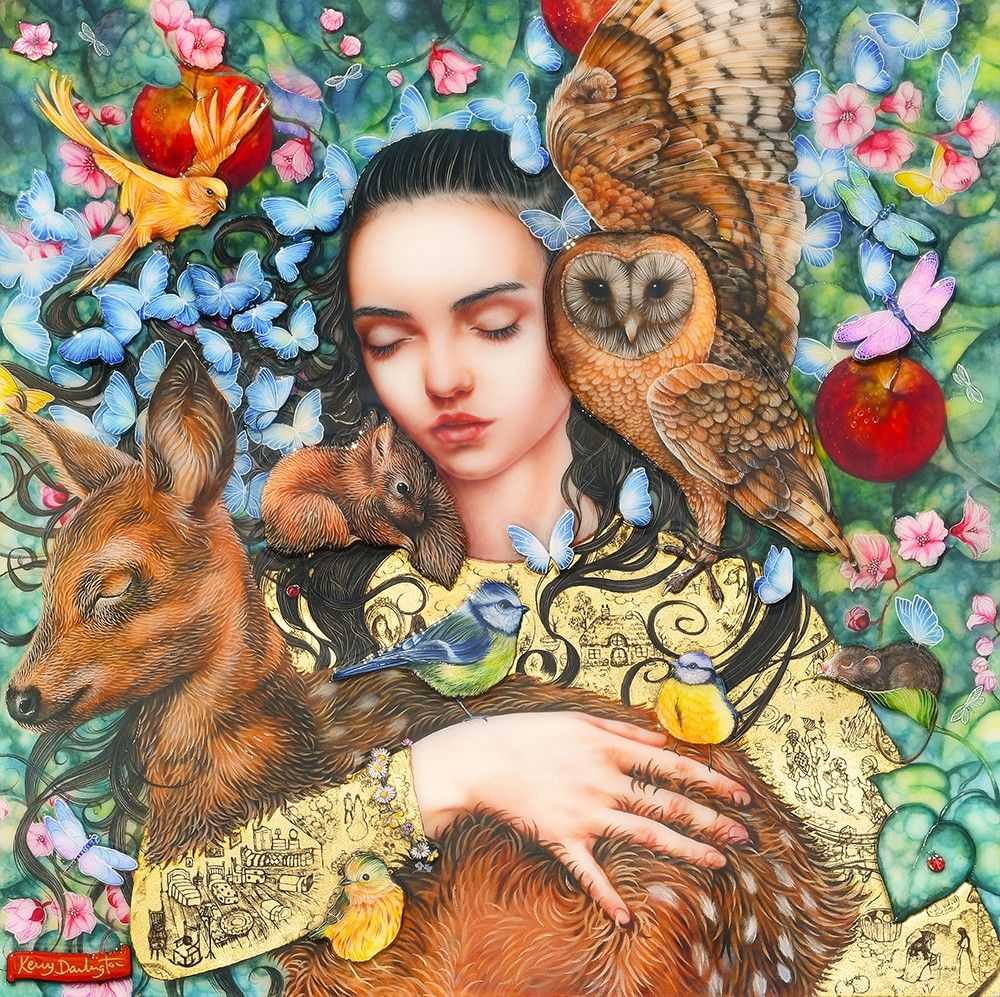 Kerry Darlington, ‘Snow White’, 2023, Print, Unique Edition With 3D Elements and Resin Finish, null, Framed