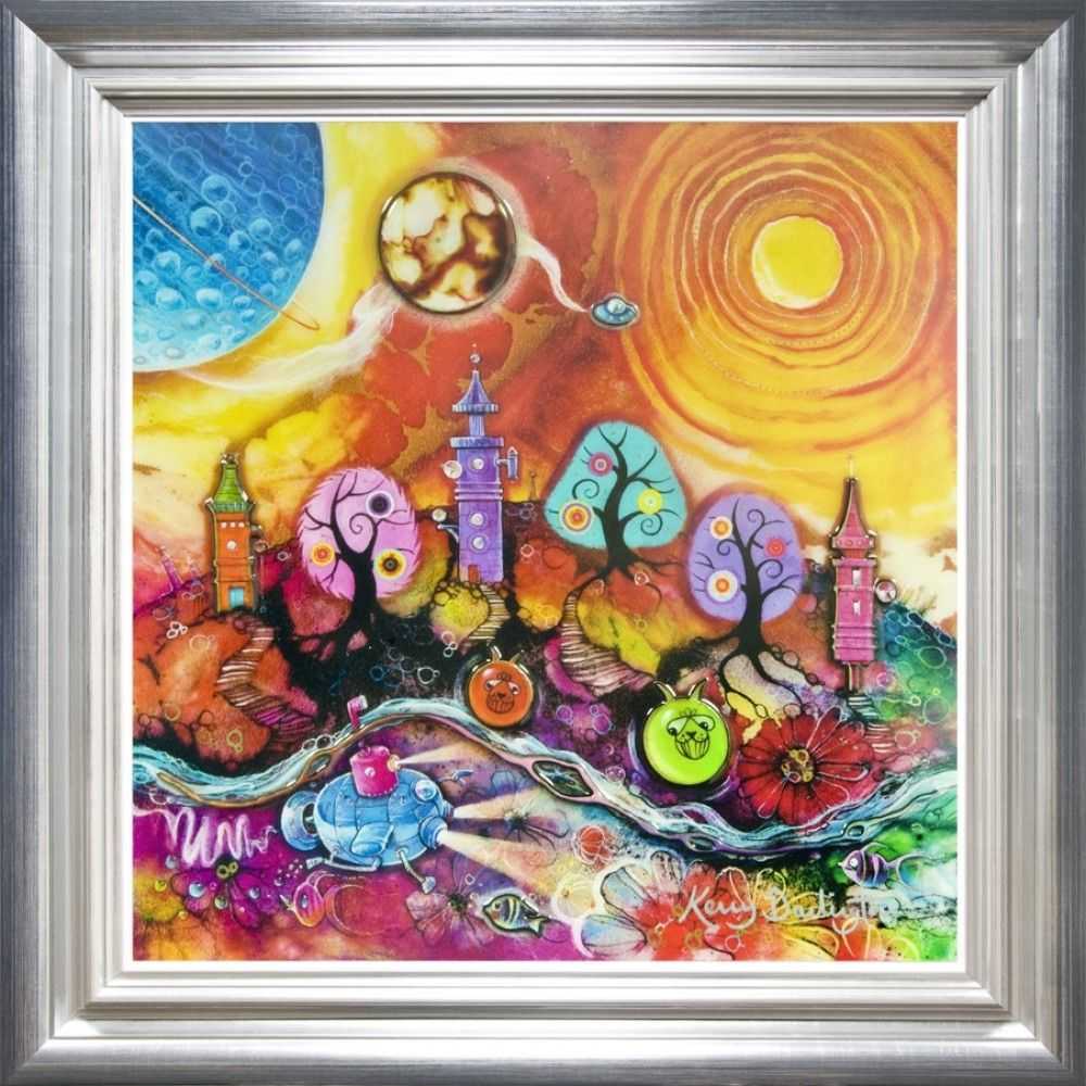 Kerry Darlington, ‘Space Hopping’, 2013, Print, board with gloss resin finish. Featuring raised 3D elements., null, Framed