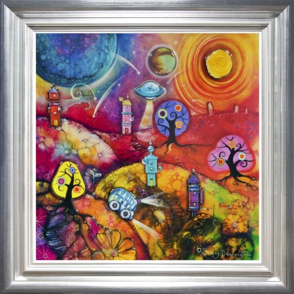 Kerry Darlington, ‘Space Travel’, 2013, Print, board with gloss resin finish. Featuring raised 3D elements., null, Framed