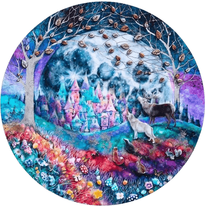 Kerry Darlington, ‘Talking To The Moon’, 2022, Print, Mixed Media Limited Edition with 3D elements, null, 