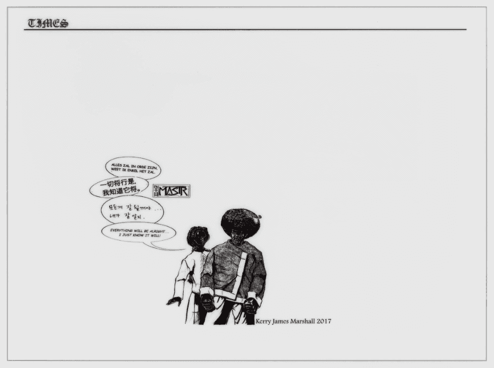 Kerry James Marshall, ‘Dailies: Everything will be alright’, 2017, Print, Inkjet print on Plexiglas, null, Numbered, Dated