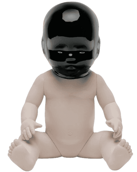 Kotao Tomozawa, ‘Ruki-chan (Black)’, 2023, Sculpture, Bronze with urethane coating and painted face with a clear glossy coating, Avant Arte, Numbered