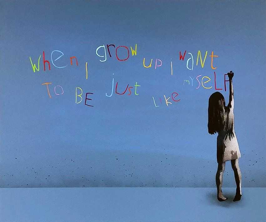 Kunstrasen, ‘When I Grow Up (Canvas)’, 28-08-2018, Print, Original Canvas Edition, Self-released, Numbered, Handfinished