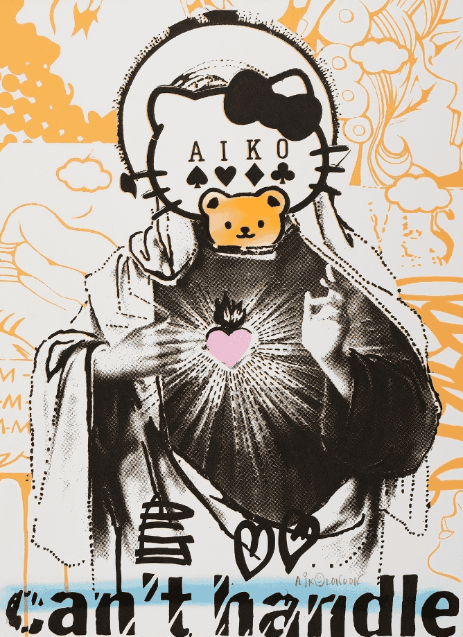 Lady Aiko, ‘Can't Handle’, 2008, Print, Screenprint in colours, Pictures On Walls, Numbered