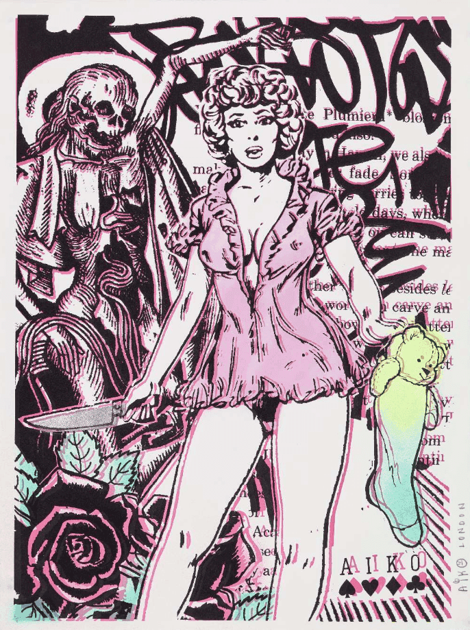Lady Aiko, ‘Lady Kill’, 2008, Print, Screenprint in colours, null, Numbered