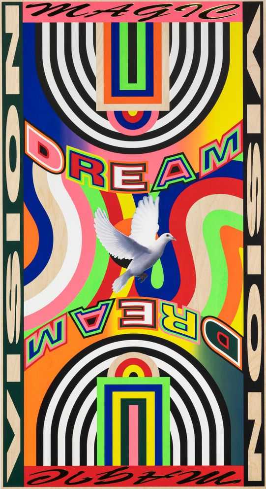 Lakwena, ‘Larry’, 12-10-2022, Print, 13 colour screenprint on Birch Plywood (9mm), Vigo Gallery, Numbered