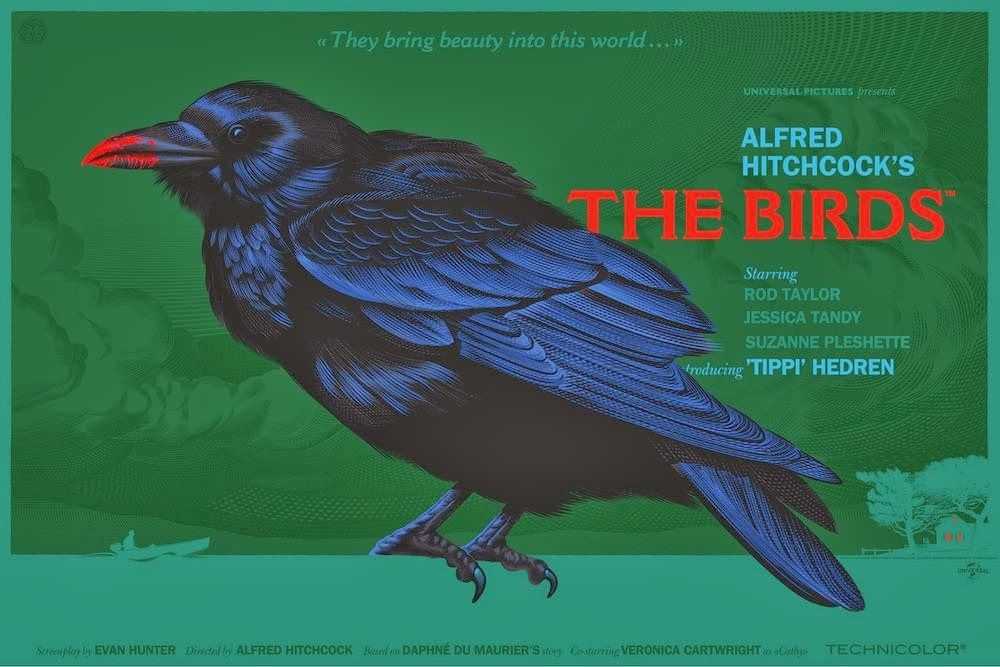 Laurent Durieux, ‘The Birds’, 2014, Print, Screen Print, Mondo, Numbered