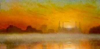 Lawrence Coulson, ‘Battersea Sunset’, 2011, Print, Giclee on paper, Castle Fine Art, Numbered, Framed