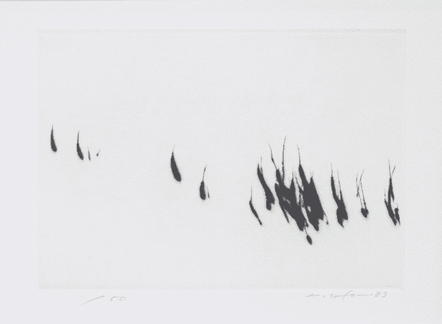 Lee Ufan, ‘FROM PORT XI’, 1989, Print, Drypoint 1-1, Arches, Numbered, Dated