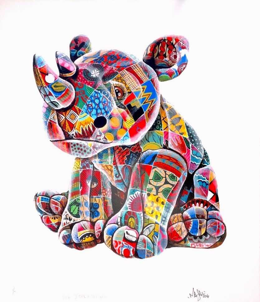 Louis Masai, ‘We're Stuffed x Unicorn’, 25-02-2016, Print, 21 colour screenprint, Graffiti Prints, Numbered