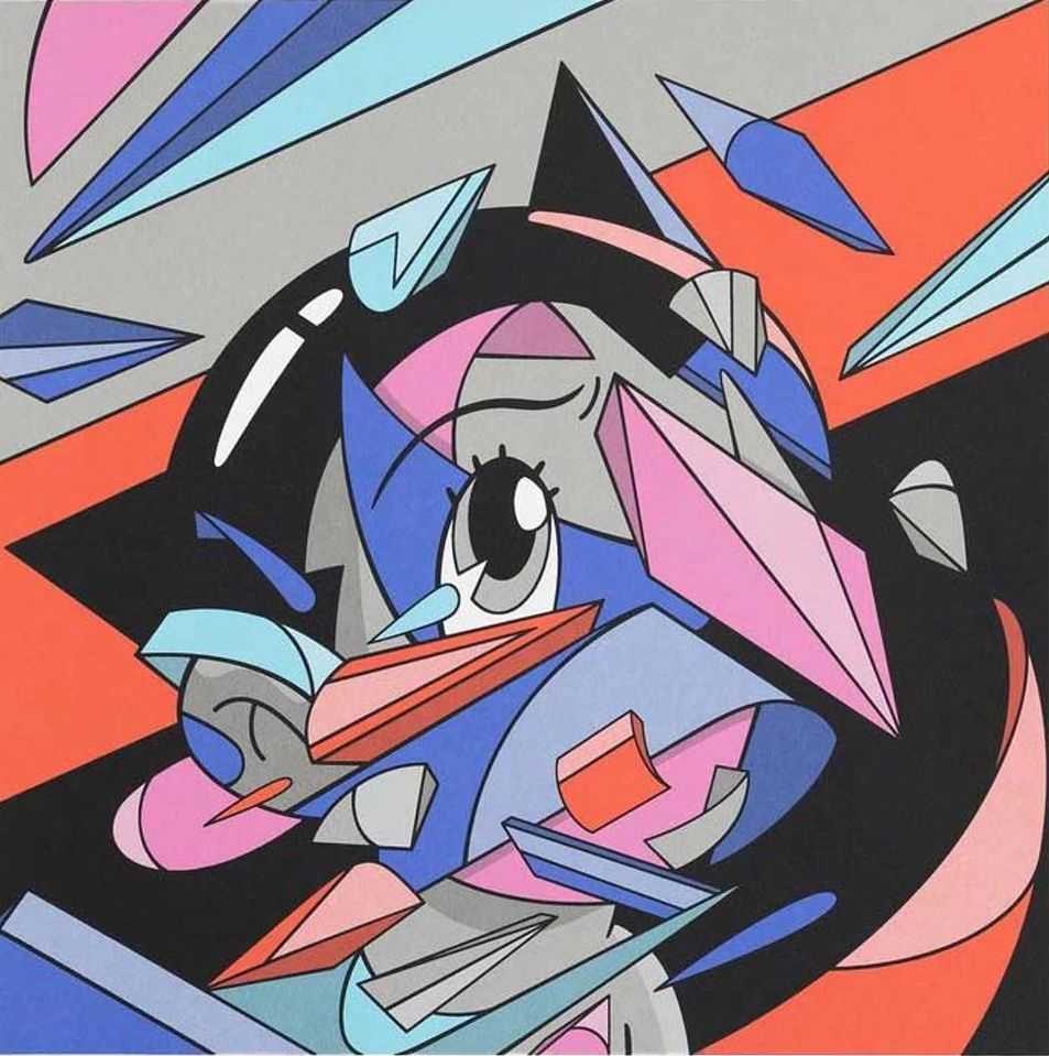 Louis de Guzman, ‘Atom Vs. Astro 1’, 2021, Print, Screenprint on 100% cotton fine art paper, BAIT, Numbered